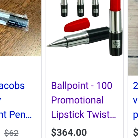 Marc Jacobs 💄 Lipstick ballpoint Pen NWT - Picture 3 of 4